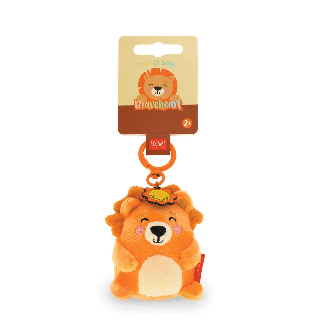 Lion Plush Key Ring - Tiny Super Soft!