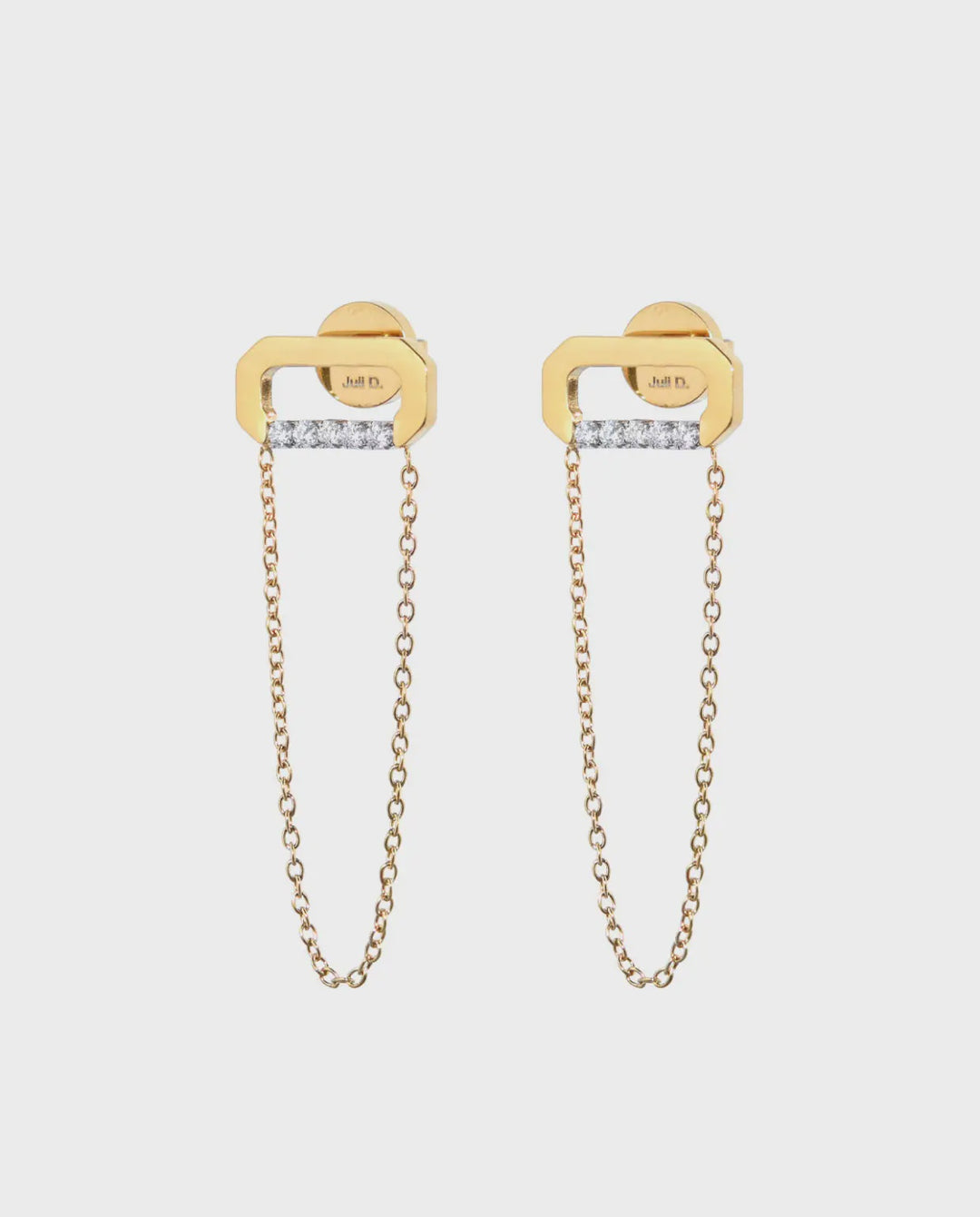 Mini Loulou Chain Oorbellen Goud