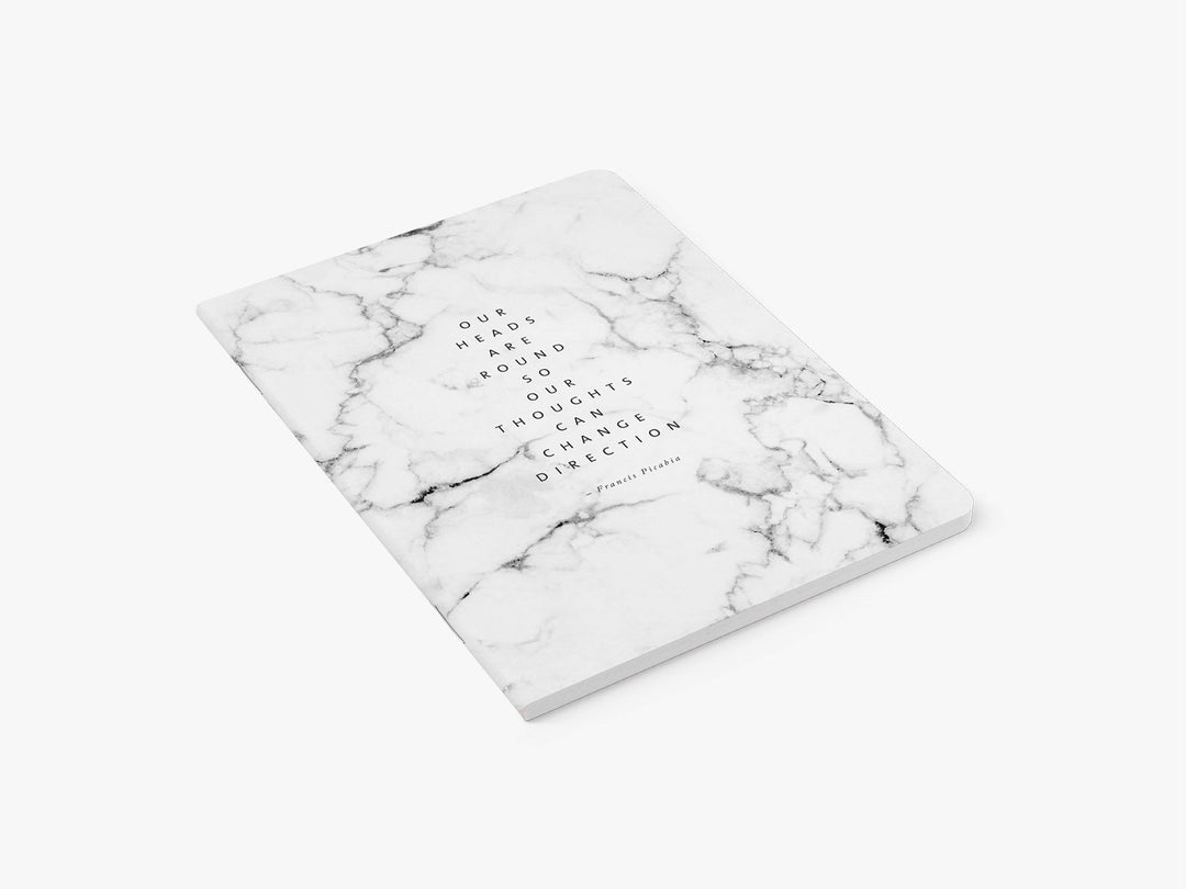 Notebook/marmer wit