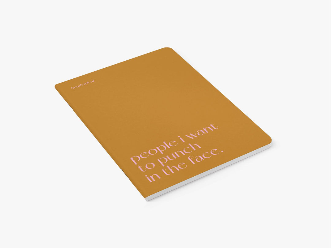 Notebook - people i want to punch in the face