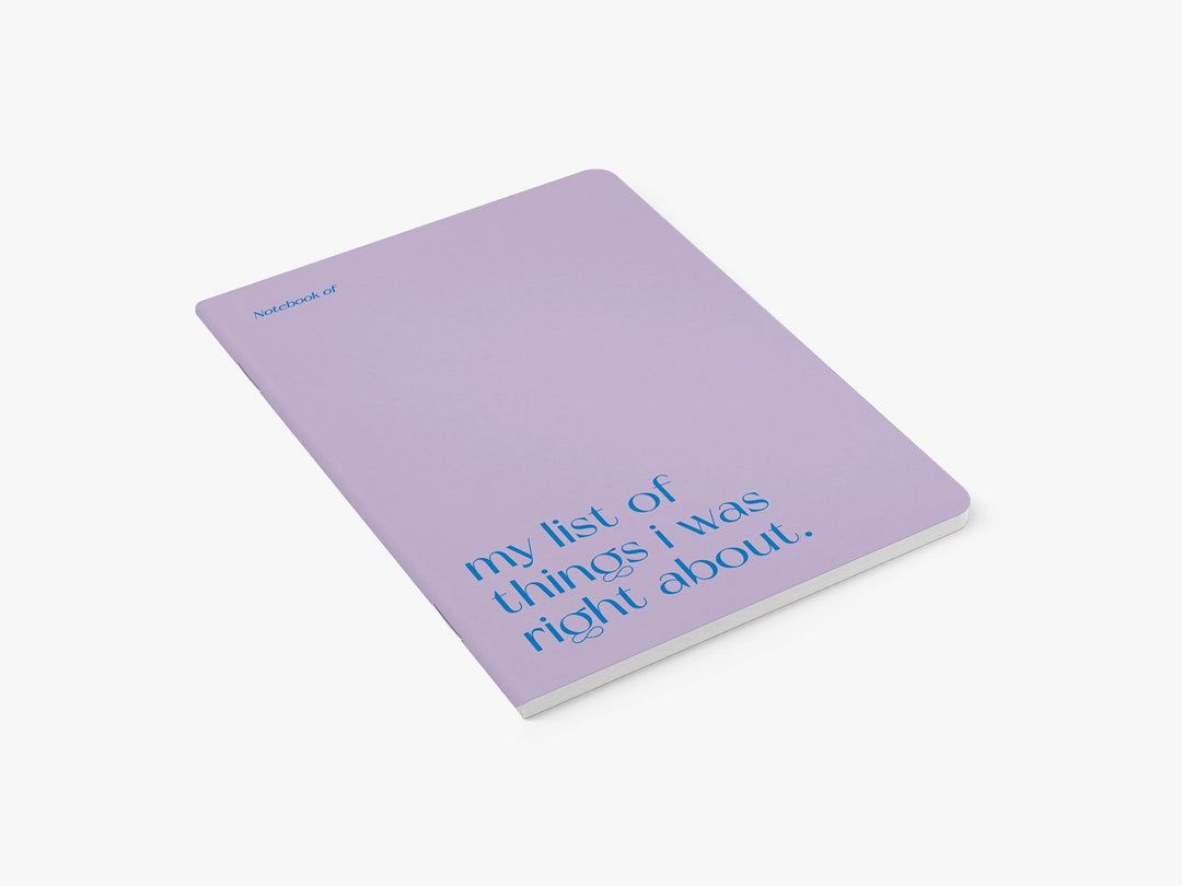 Notebook Right About