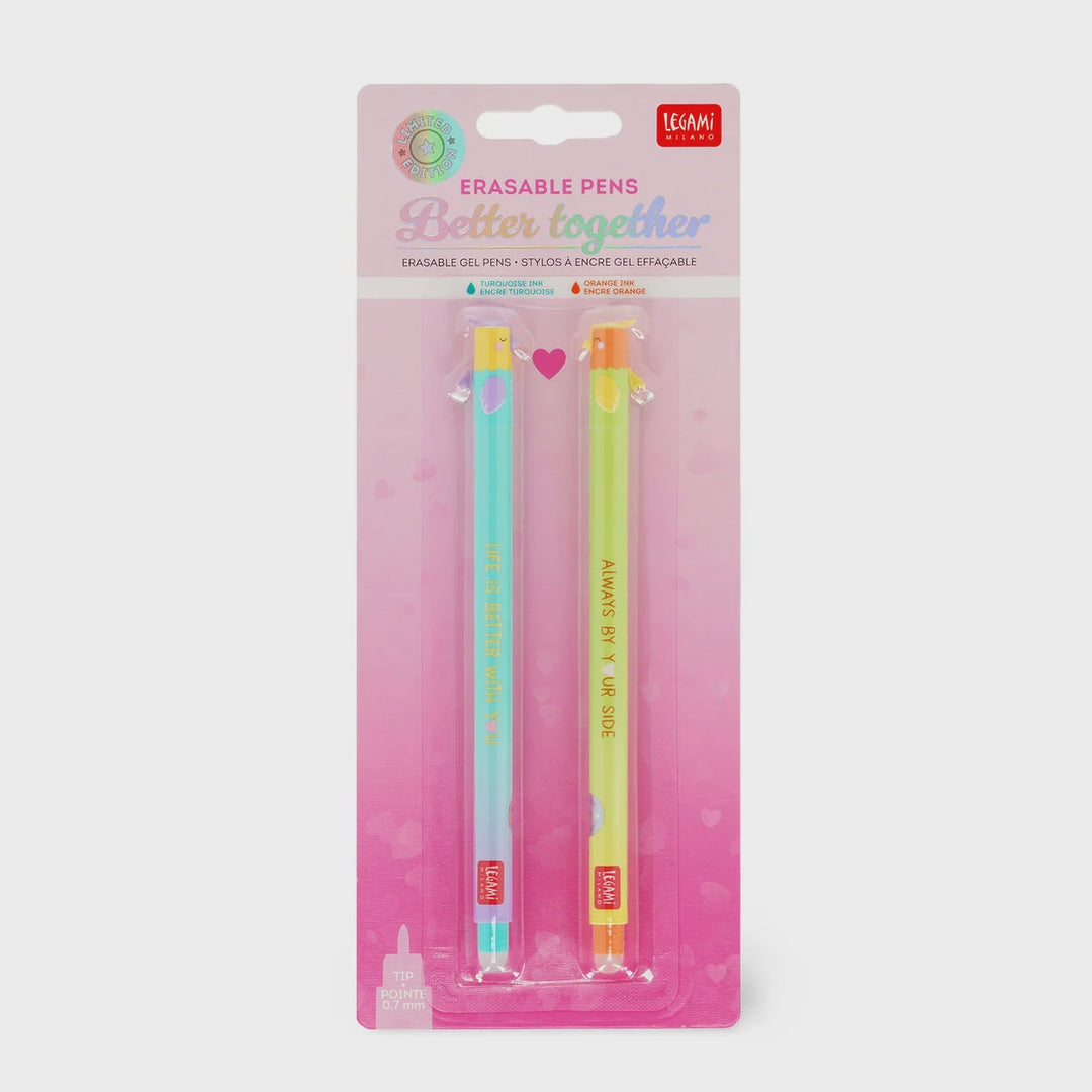 Set of 2 Erasable Gel Pens - Better Together