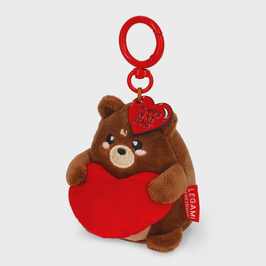 PLUSH KEY RING - SUPER SOFT! - TINY - TEDDY BEAR