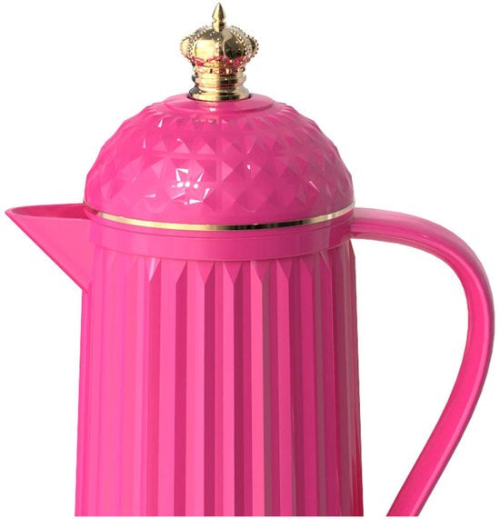 Present Time Thermoskan Crown - Helderroze - Ø12cm