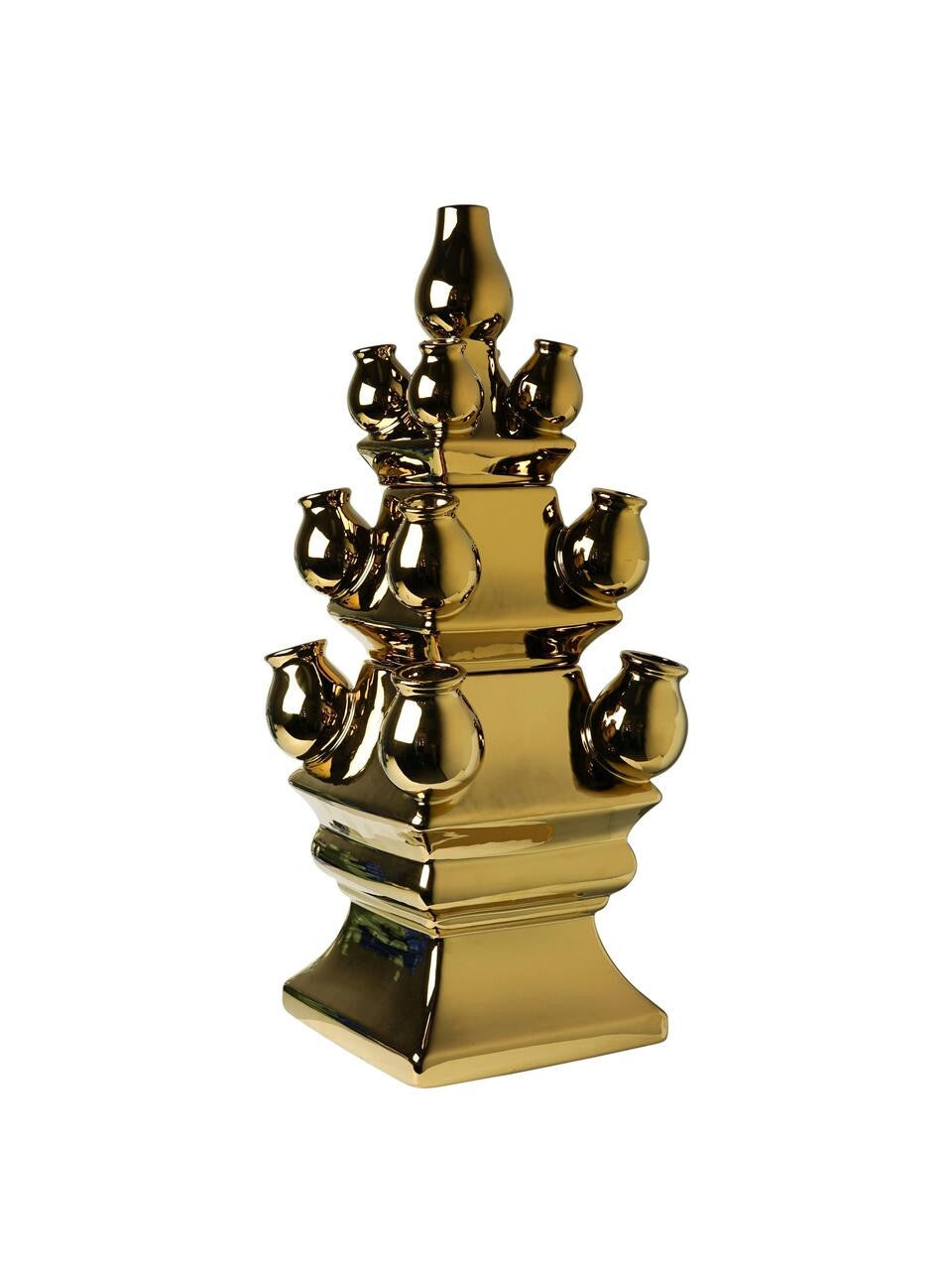 Tulpenvaas XL - 3-delig - Goud - 51 cm