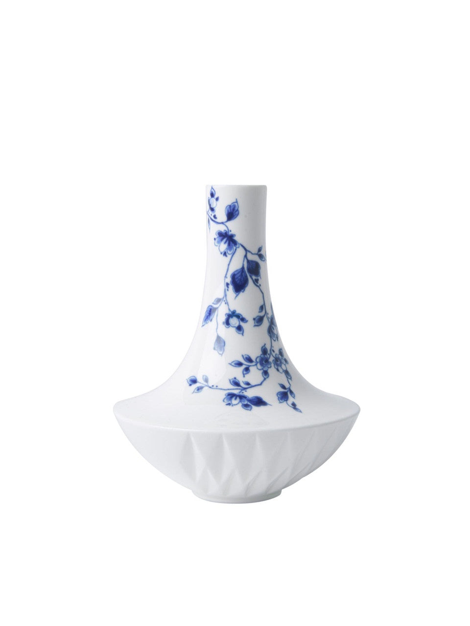 Vaas nr.1 Blauw Vouw - Porselein - 12 cm