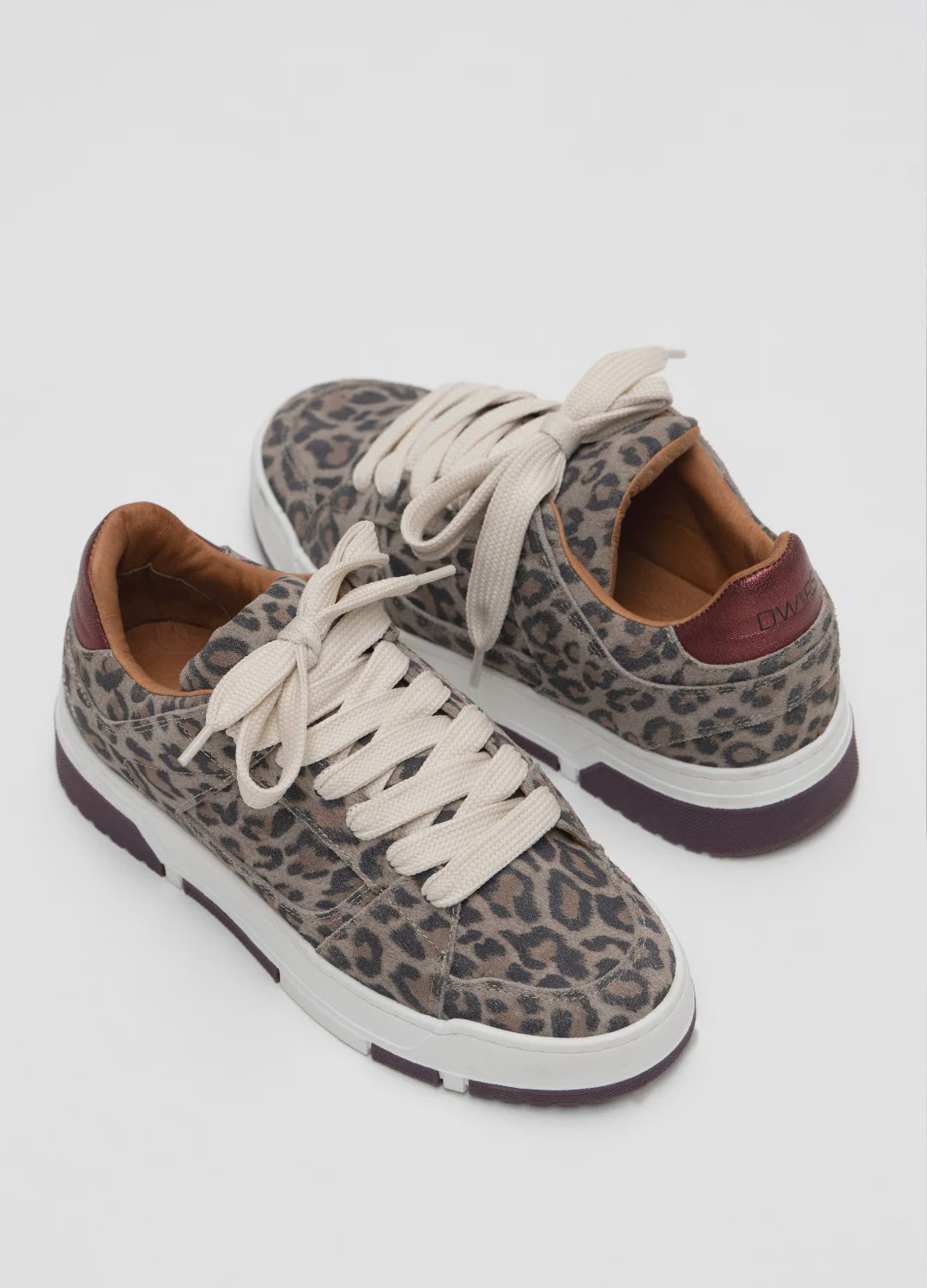 WHITBY leopard - Sneakers | Bordeaux / Grey