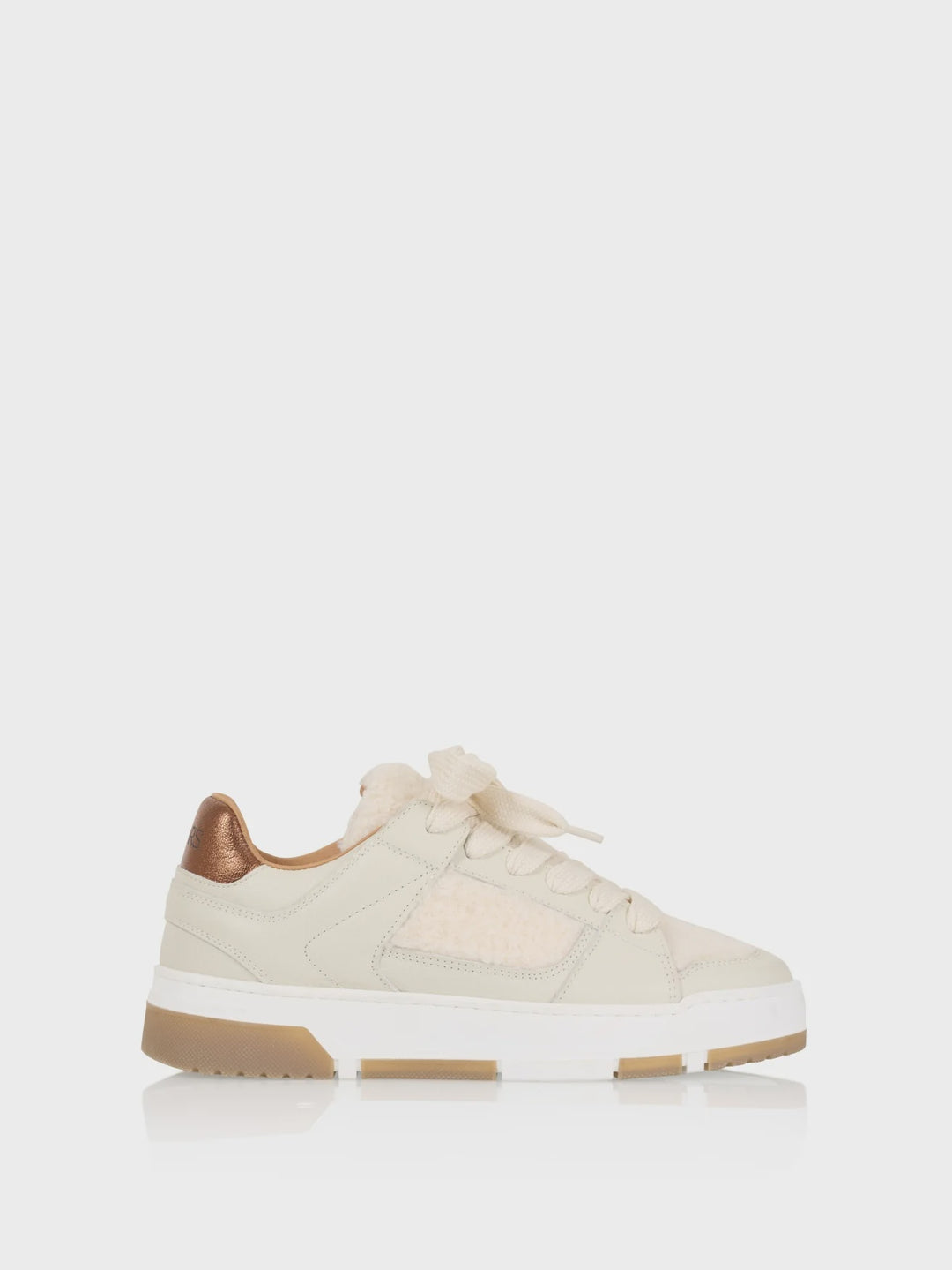 WHITBY teddy - Sneakers | Off white / Bronze