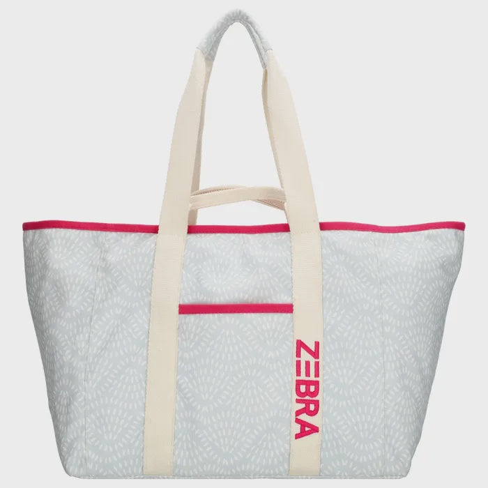 Zebra trends elise strandtas lichtblauw