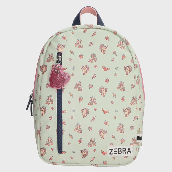 Zebra trends girls rugzak Unicorn Mint
