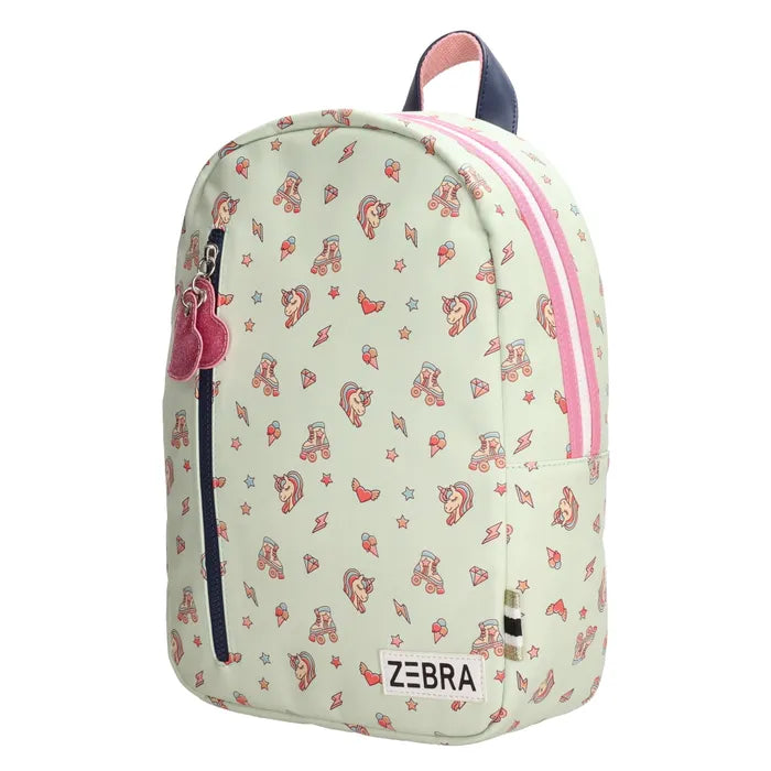 Zebra trends girls rugzak Unicorn Mint