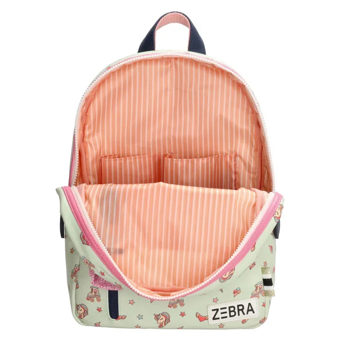 Zebra trends girls rugzak Unicorn Mint