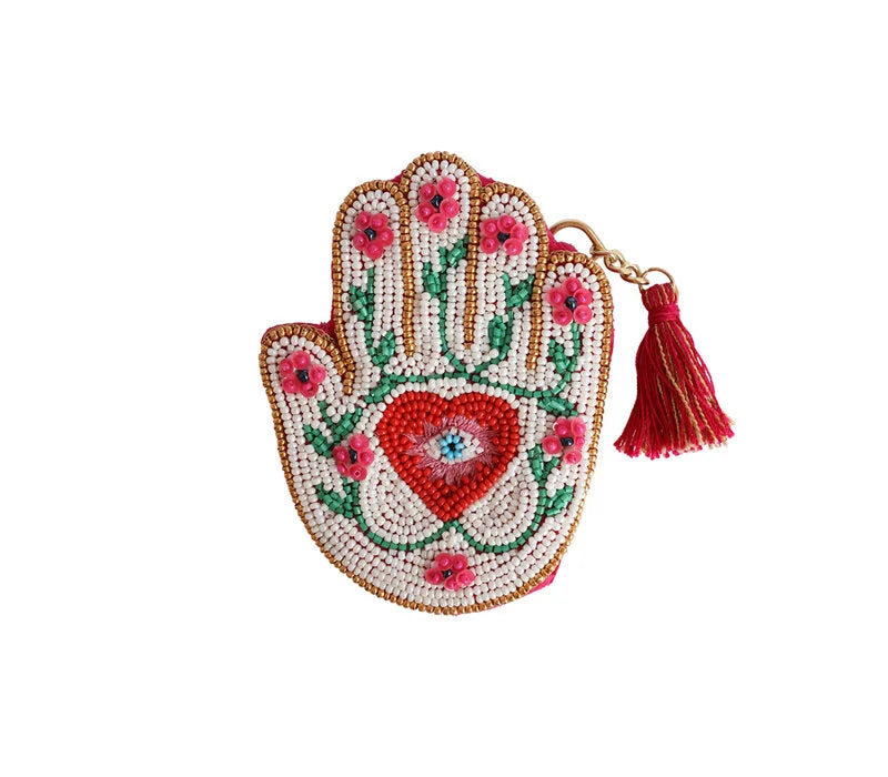 Kleine Portemonnee - Hand met Bloemen