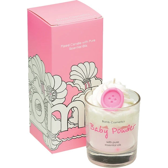 Baby Powder Piped Candle