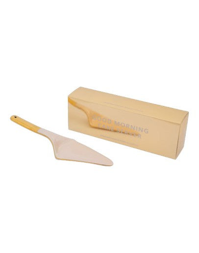 Good Morning cake server old pink