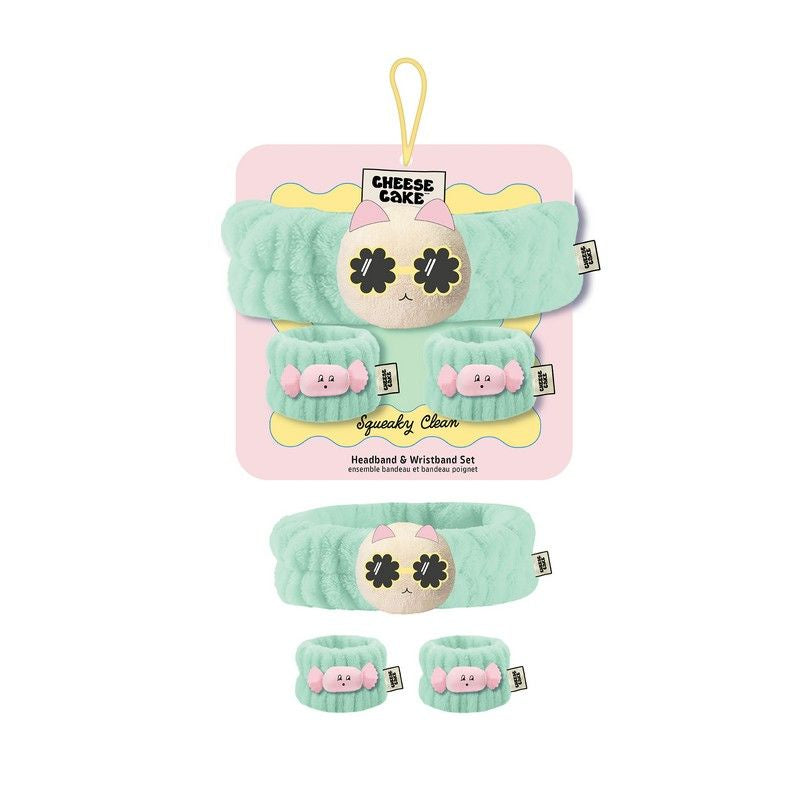 Cheesecake 3Pc Head & Wristband Set - Cat