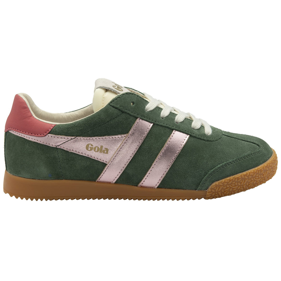 Gola Womens Elan Glitz Trainer Evergreen/Pink/Coral