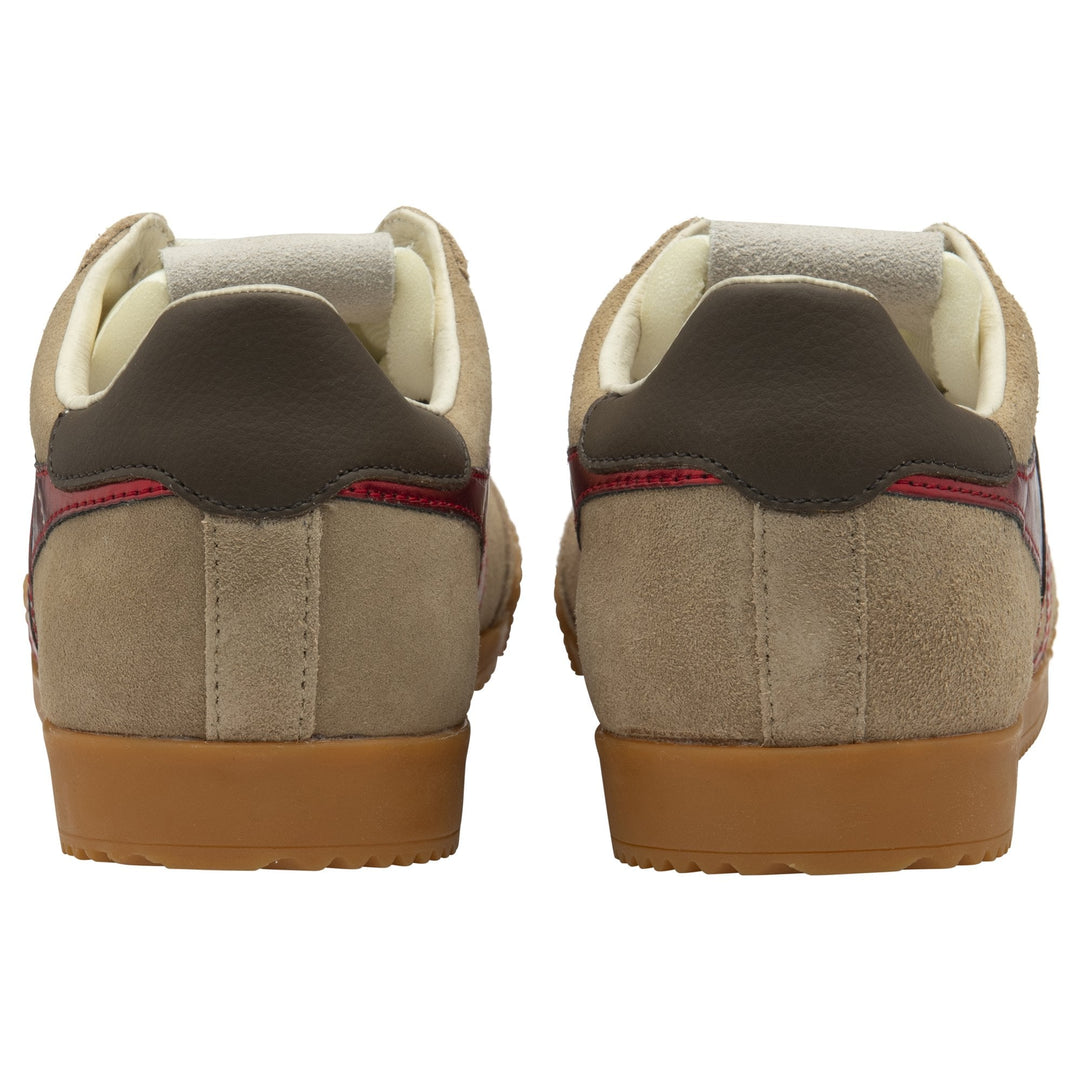 Gola Womens Elan Glitz Trainer Light Caramel/Red/Dark Brown