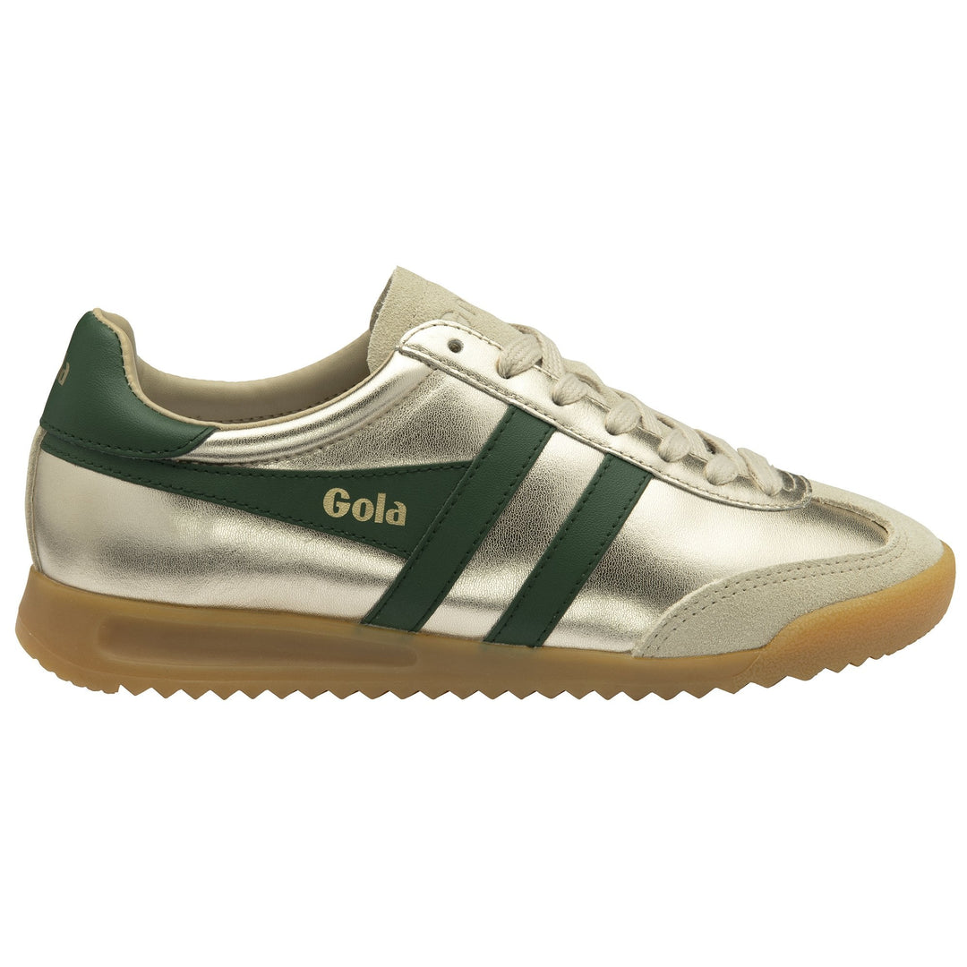 Gola Women's Torpedo Glimmer Trainer Gold/Evergreen