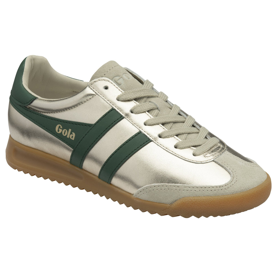 Gola Women's Torpedo Glimmer Trainer Gold/Evergreen