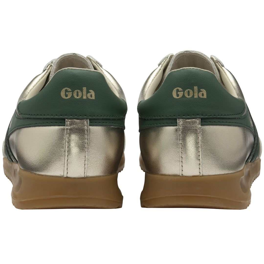 Gola Women's Torpedo Glimmer Trainer Gold/Evergreen