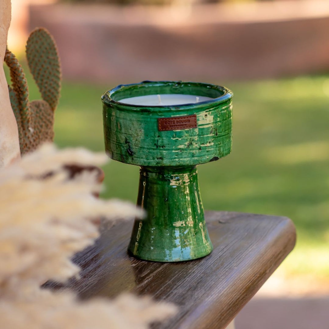 BOUGIE COUPE TAMEGROUT VERT / MENTHE ET THE