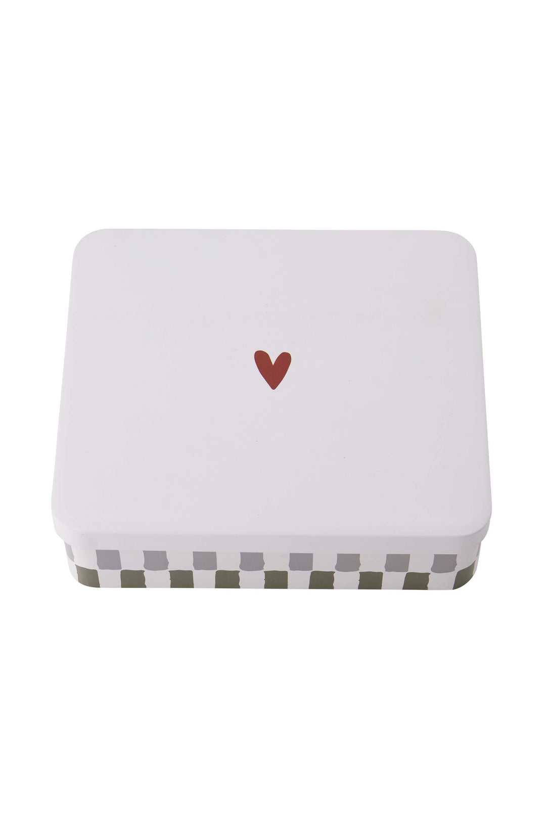 koekblik hartje rood/grijs/groen