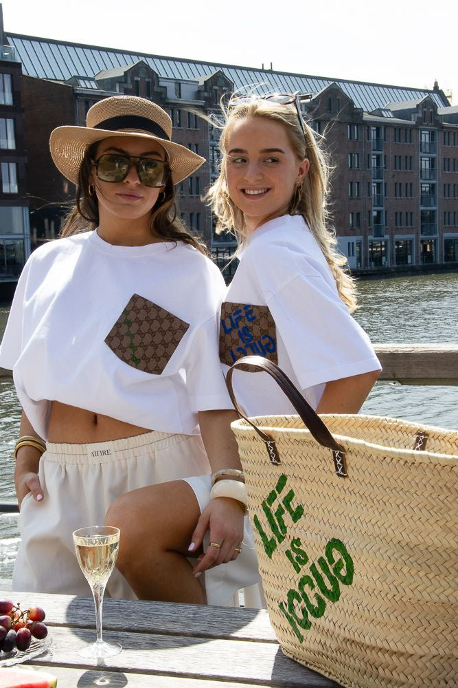 BeachBag Life is Gucci Groen