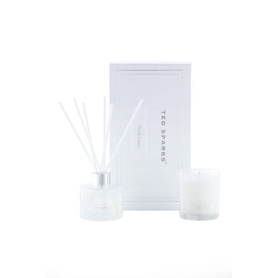 TED SPARKS - Candle & Diffuser Gift Set - Fresh Linen