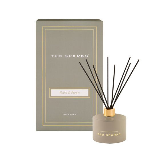 TED SPARKS - Candle & Diffuser Gift Set M - Tonka & Pepper