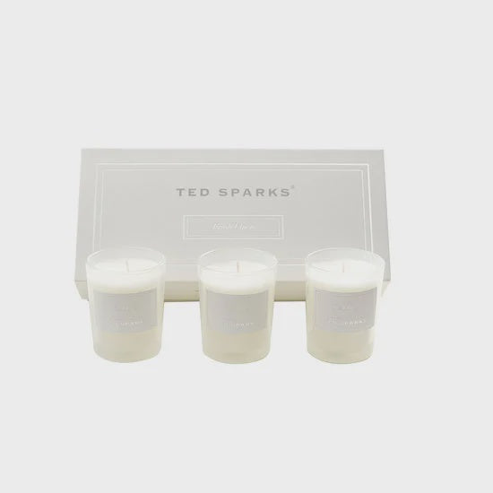 TED SPARKS - Mini Candle Gift Set Fresh Linen