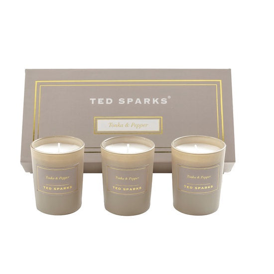 TED SPARKS - Mini Candle Gift Set Tonka & Pepper