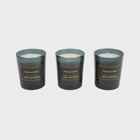 TED SPARKS - Mini Candle Gift Set - Patchouli & Musk