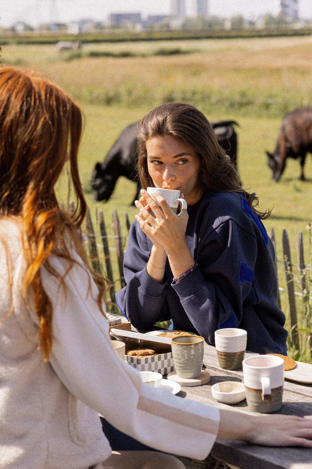 theemok me time wit/grijsblauw